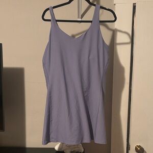 Lavender Slip Dress Tank built in shorts